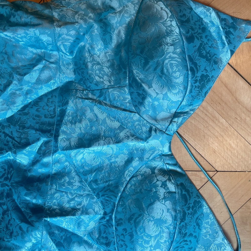 Blue Patterned Dress - Picture 2 of 4